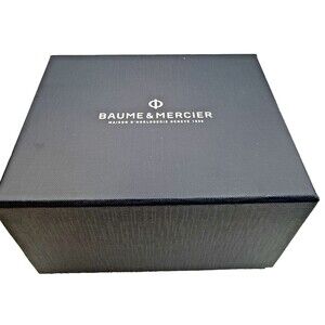 Baume & Mercier Watch Box Set Blue Inner Outer Box w/ Manual Mint Case -Box Only